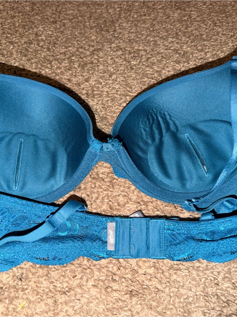 aerie Teal Lace Push-Up Bra - Picture 2 of 4